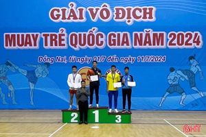 Hà Tĩnh giành 8 huy chương tại Giải Muay vô địch trẻ quốc gia 2024