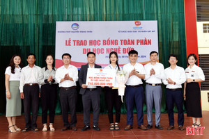 Một học sinh Hà Tĩnh nhận học bổng toàn phần du học Đức