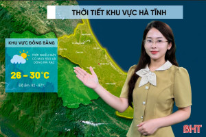 Thời tiết Hà Tĩnh hôm nay 22/5: Toàn tỉnh có mưa rào và dông, cục bộ có mưa to