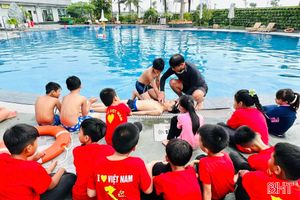 Đa dạng hoạt động phòng chống đuối nước cho trẻ em Hà Tĩnh