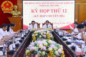 HĐND huyện Can Lộc thông qua các nghị quyết quan trọng