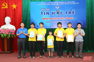 Trao 61 giải thưởng tại Hội thi Tin học trẻ Hà Tĩnh lần thứ 27