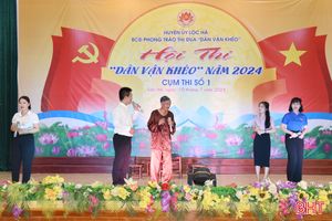 Thị trấn Lộc Hà nhất cụm 1 hội thi “Dân vận khéo” của huyện