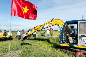 Rầm rộ chuyển đổi ruộng đất lần 3 ở Lộc Hà 