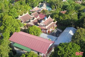 Hương Sơn đón nhận bằng di tích lịch sử - văn hóa cấp tỉnh đền Cả