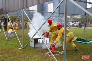 TP Hà Tĩnh tổ chức điểm hội thi nghiệp vụ “Tổ liên gia an toàn PCCC”