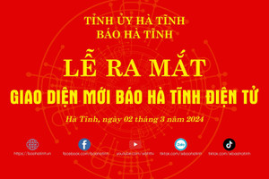 Ra mắt giao diện mới Báo Hà Tĩnh điện tử 