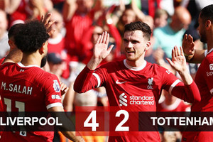 Thua Liverpool, Tottenham xa dần top 4