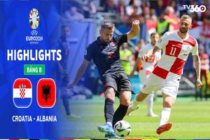 Highlights Euro Croatia - Albania: Cầm vàng còn để vàng rơi 