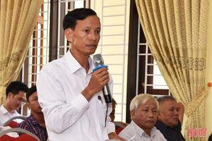 Cử tri Lộc Hà, Hương Sơn quan tâm đến xây dựng NTM, sắp xếp đơn vị hành chính