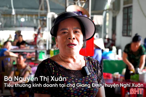 Tiểu thương mong muốn sớm xây chợ Giang Đình đàng hoàng, đẹp đẽ hơn