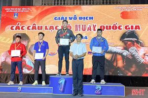 Hà Tĩnh giành 5 huy chương tại Giải Vô địch các câu lạc bộ Muay quốc gia 2024