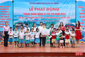 Vũ Quang, Hương Sơn phát động Tháng hành động vì trẻ em