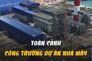 Toàn cảnh công trường dự án Nhà máy nhiệt điện Vũng Áng 2