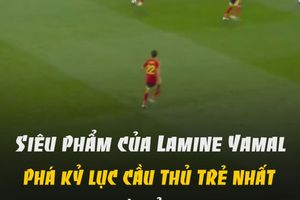 Siêu phẩm của Lamine Yamal phá kỷ lục cầu thủ trẻ nhất ghi bàn ở Euro