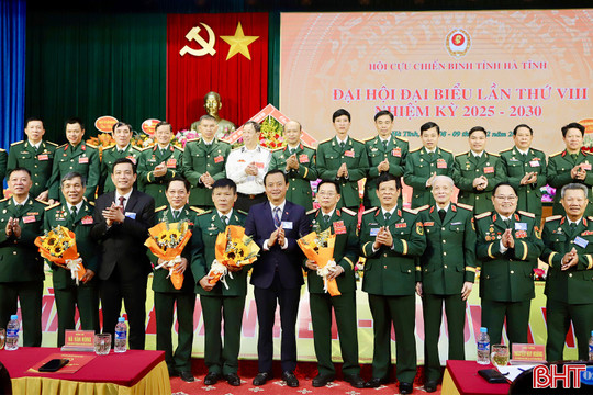 Ông Nguyễn Đức Tới tái cử Chủ tịch Hội Cựu chiến binh Hà Tĩnh