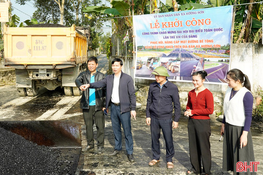 Thiết thực các công trình, phần việc chào mừng Đại hội Đảng toàn quốc