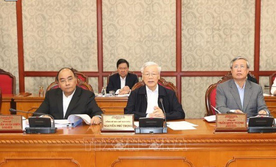 tổng bí thư, chủ tịch nước nguyễn phú trọng chủ trì họp bộ chính trị hình 1 Tổng Bí thư, Chủ tịch nước Nguyễn Phú Trọng chủ trì họp Bộ Chính trị