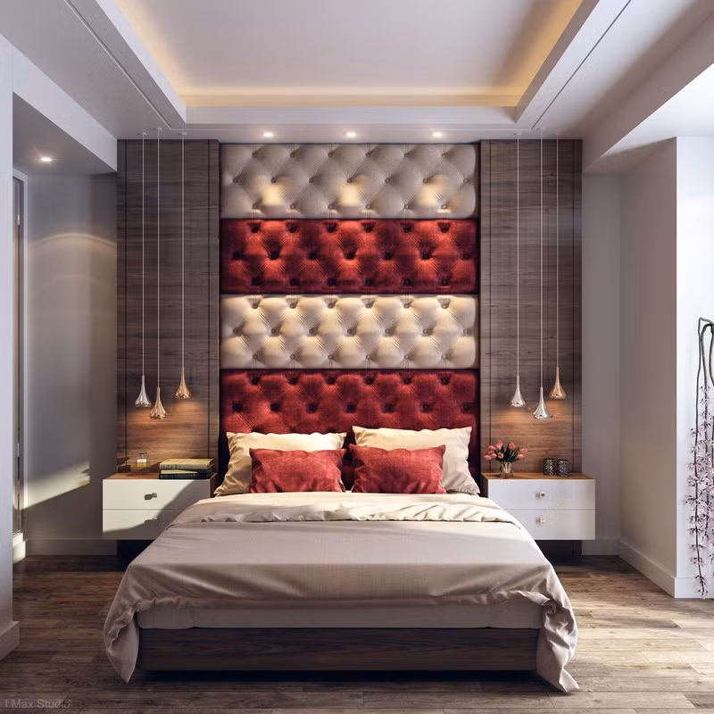 Trang trí phòng ngủ màu đỏ dành cho người năng động
