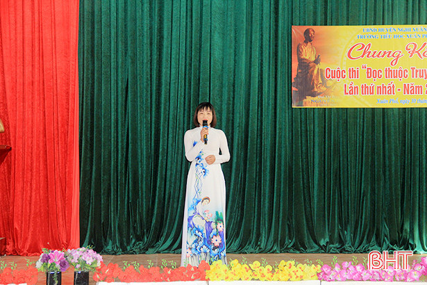 Thí sinh “nhí” ở Xuân Phổ thi chung kết “Đọc thuộc Truyện Kiều