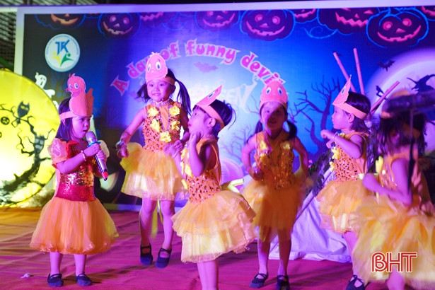Cuốn hút đêm hội Halloween ở Trường Mầm non quốc tế Trung Kiên