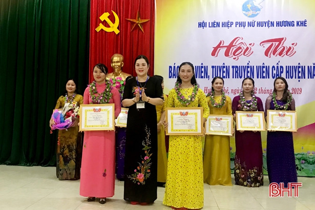 35 thí sinh sôi nổi tham gia Hội thi báo cáo viên phụ nữ Hương Khê