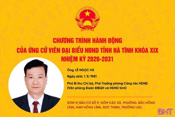 Chương trình hành động của ứng cử viên đại biểu HĐND tỉnh khóa XIX Lê Ngọc Hà