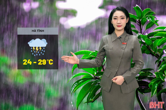 Dự báo thời tiết Hà Tĩnh ngày 25/5: Mưa vừa, có nơi mưa to