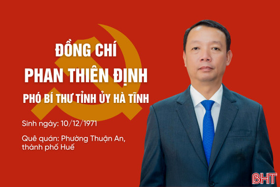 [Infographic] Quá trình công tác của tân Phó Bí thư Tỉnh ủy Hà Tĩnh Phan Thiên Định