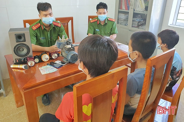 Hà Tĩnh: Nhóm trộm nhí thực hiện 21 vụ trộm cắp 