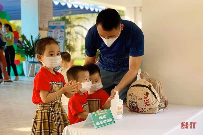 Các trường mầm non tư thục Hà Tĩnh phòng dịch kỹ lưỡng, đón học sinh quay trở lại
