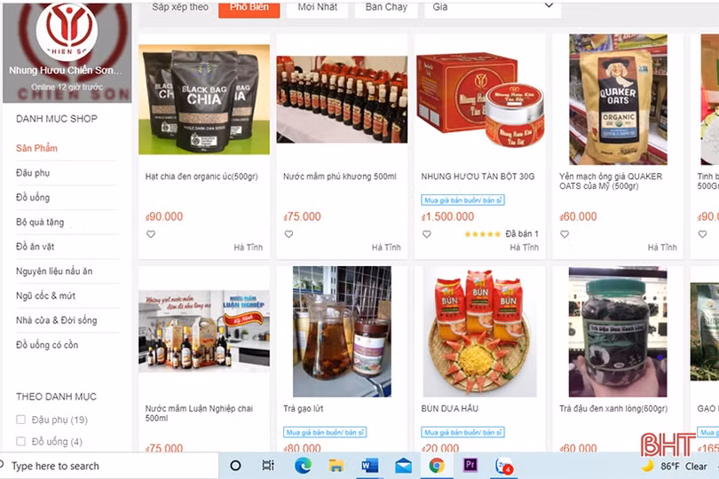 Chuyển đổi số trong phát triển sản phẩm OCOP ở Hương Sơn