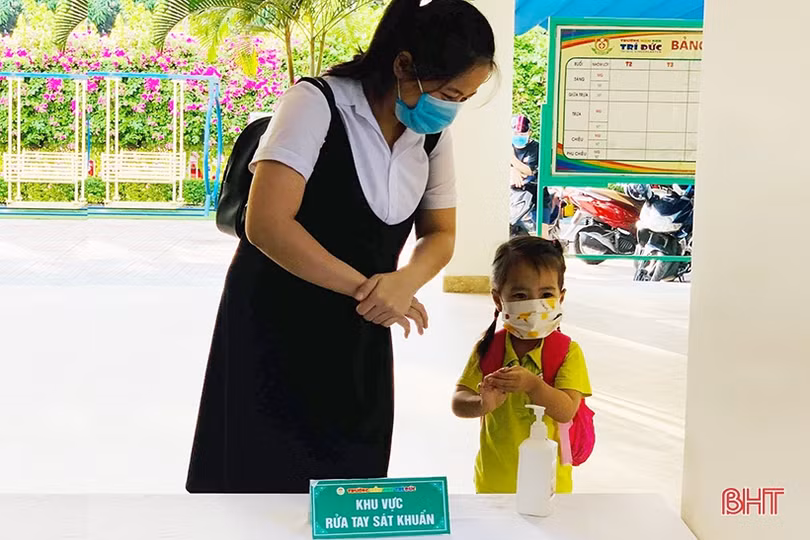 Các trường mầm non tư thục Hà Tĩnh phòng dịch kỹ lưỡng, đón học sinh quay trở lại