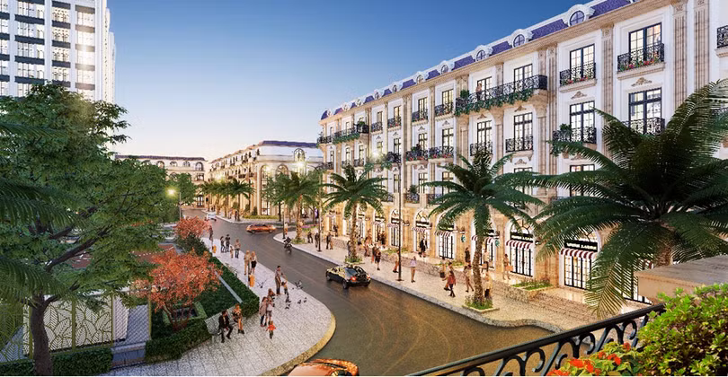 Kiến trúc Chateau “có một không hai” tại Shophouse D. Metropole Hà Tĩnh