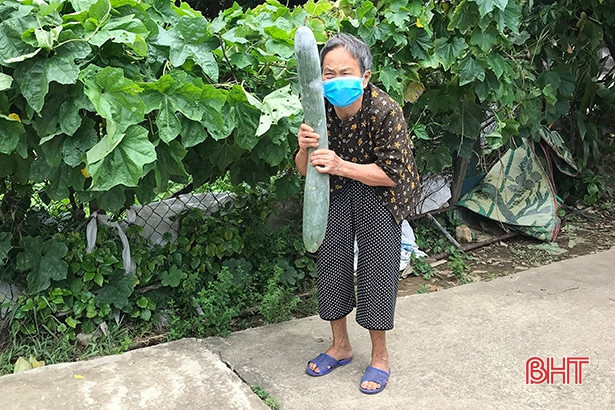 Bà con Hà Tĩnh quyên góp nhu yếu phẩm ủng hộ đồng bào miền Nam