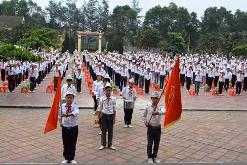 Học sinh Trường THCS Lê Hồng Phong luôn giữ vững truyền thống chăm ngoan, học giỏi. Ảnh: CTV