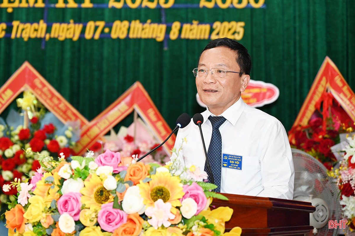Phó Chủ tịch HĐND tỉnh Trần Văn Kỳ phát biểu chỉ đạo tại đại hội.
