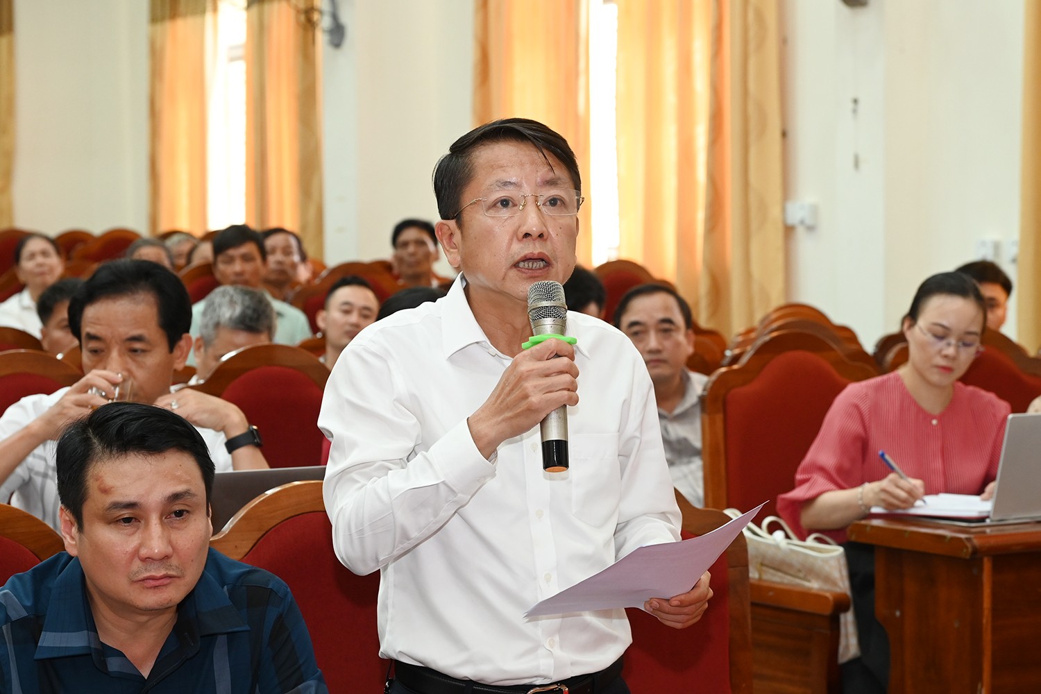 Cử tri Nguyễn Văn An - Chủ tịch UBND xã Mai Phụ đề xuất cho phép cấp xã ban hành chính sách hỗ trợ phát triển kinh tế - xã hội.
