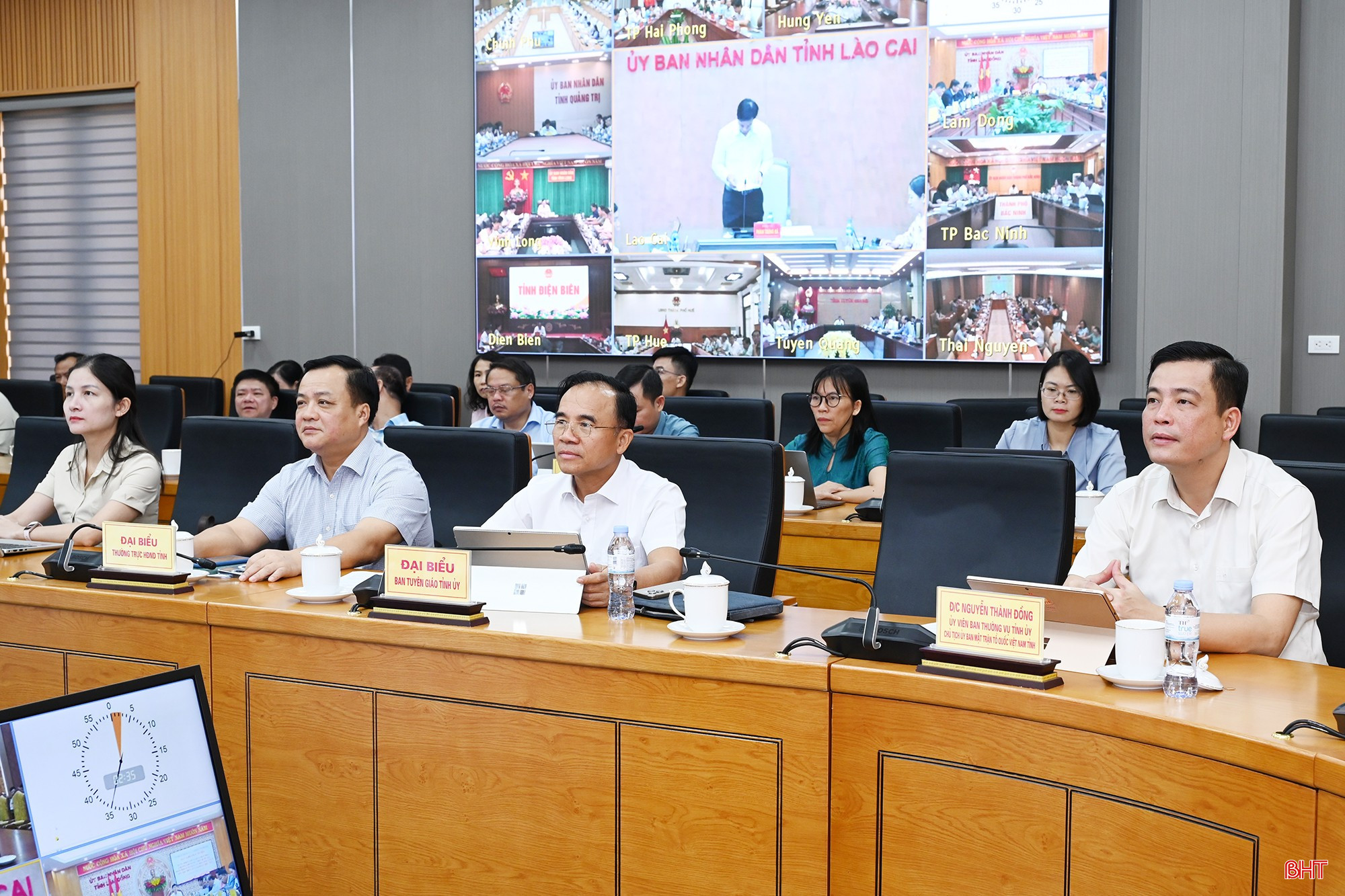 Đại biểu dự điểm cầu tỉnh Hà Tĩnh.