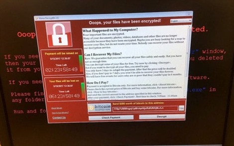 hon 1 900 may tinh bi lay nhiem ma doc wannacry tai viet nam
