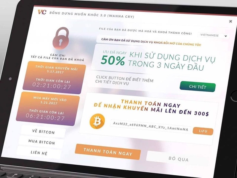 ma doc wannacry tro thanh nan nhan cua dan che anh tren mang