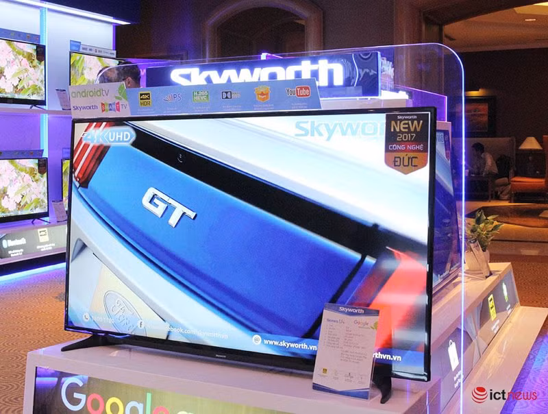 skyworth dua dong tv 4k gia re u4 vao viet nam