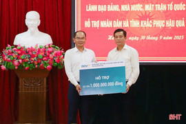 BIDV Hà Tĩnh hỗ trợ 2,4 tỷ đồng khắc phục hậu quả thiên tai