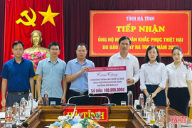 Agribank Chi nhánh Hà Tĩnh hỗ trợ khắc phục hậu quả thiên tai