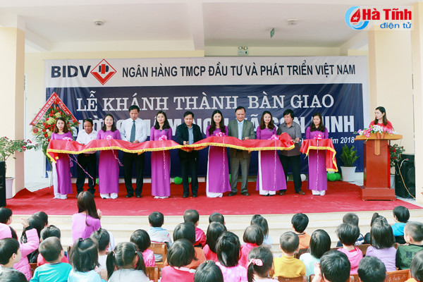 bidv viet nam khanh thanh ban giao truong mam non xa son ninh