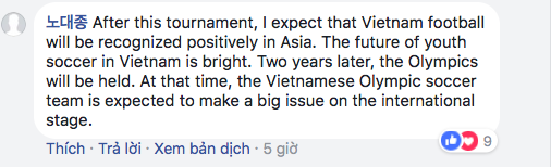 Dân mạng Hàn Quốc, Nhật Bản... liên tục bình luận cổ vũ U23 Việt Nam ảnh 6 dan mang han quoc nhat ban lien tuc binh luan co vu u23 viet nam