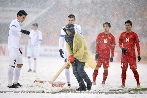 thua trong tuyet vui u23 viet nam van la nha vo dich