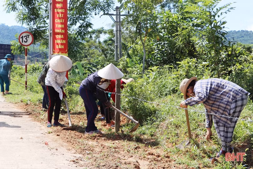 “60 ngày cao điểm xây dựng nông thôn mới” ở huyện miền núi Hà Tĩnh