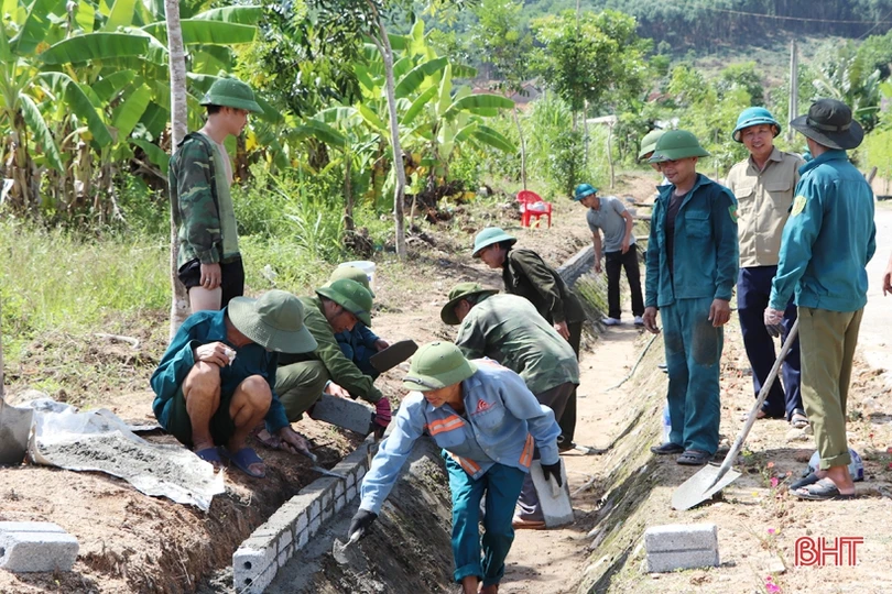“60 ngày cao điểm xây dựng nông thôn mới” ở huyện miền núi Hà Tĩnh