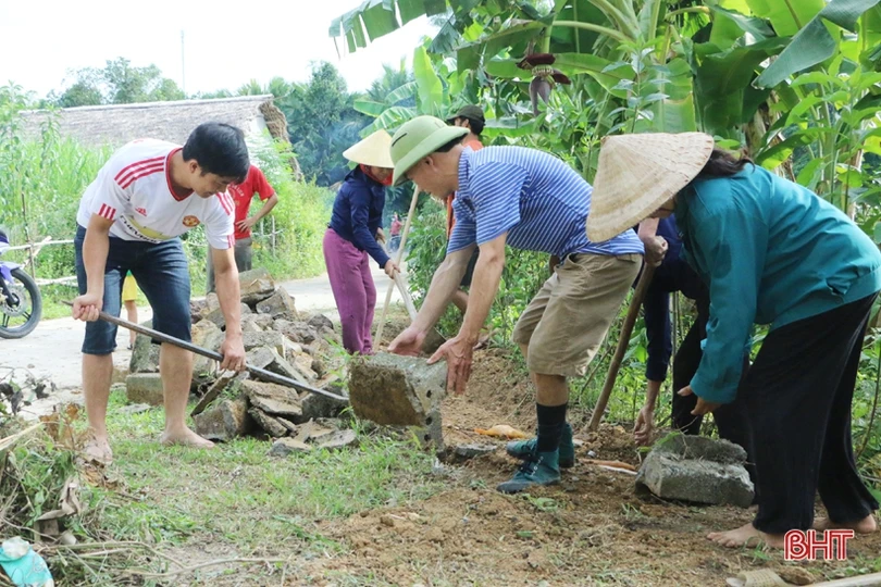 “60 ngày cao điểm xây dựng nông thôn mới” ở huyện miền núi Hà Tĩnh